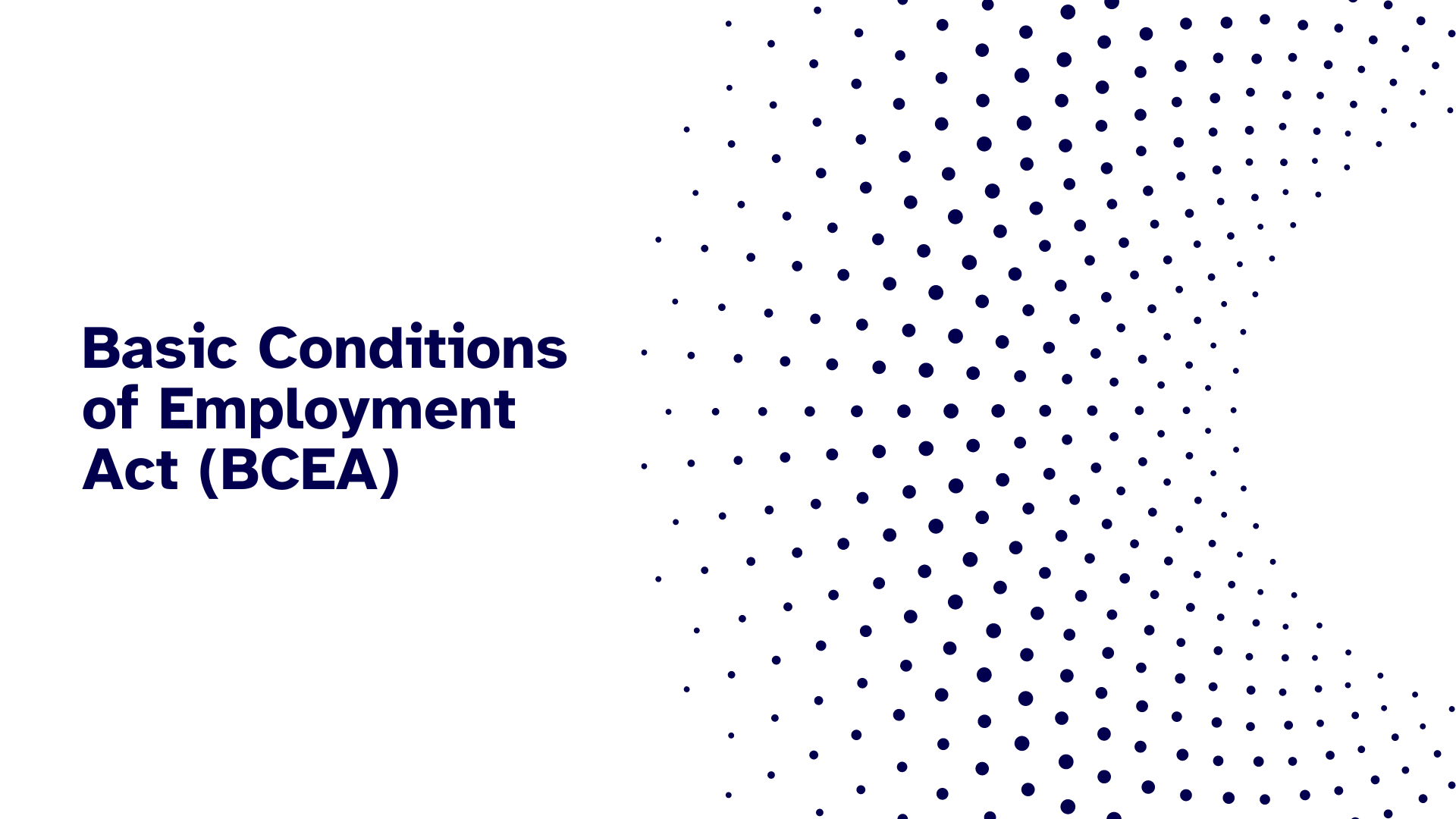 Basic Conditions of Employment Act – Workplace Protection Plan